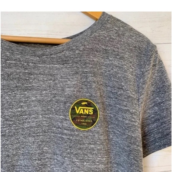 Vans Heather Gray Tee with Logo - Picture 3 of 5